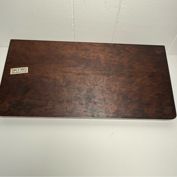 Vintage MCM Wooden Dresser Top Valet Jewelry Organizer Dresser Caddy - Picture 10 of 12